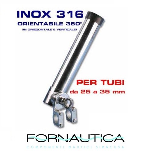 Portacanna acciaio inox - acciaio,