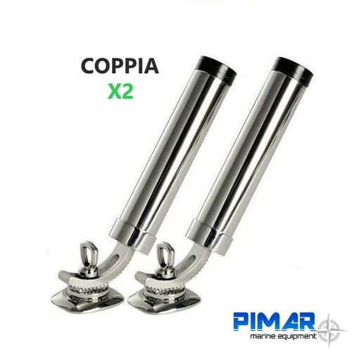 Coppia portacanne inox - coppia,